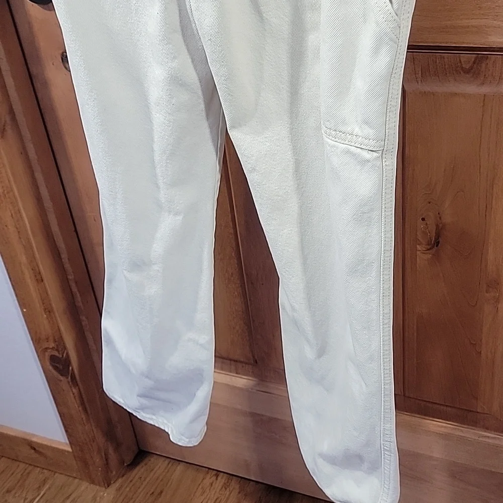 Cream Denim Overalls - Picture 9 of 16